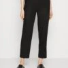 Anna Field LINEN MIX - Stoffhose - Black