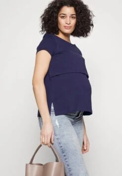 MATERNITY LONG TEE - T-Shirt Basic - Dark Blue -Anna Field 0378fd57dcce45b0b365d0980b71c0b4