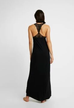 Anna Field ANNA LONG VISCOSE DRESS - Nachthemd - Black -Anna Field 10e5b321d6434ffdbbb5d172b7ad7489