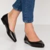 Anna Field LEATHER - Klassischer Ballerina - Black