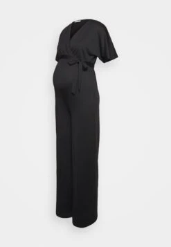 SHORT SLEEVE WRAP JUMPSUIT - Jumpsuit - Black -Anna Field 286fe87934f24d35b2bce0374302b708