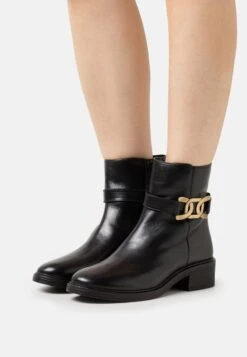 Anna Field LEATHER - Stiefelette - Black