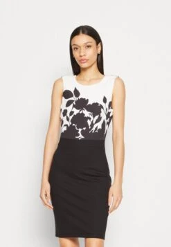 Anna Field Jerseykleid - Black/white