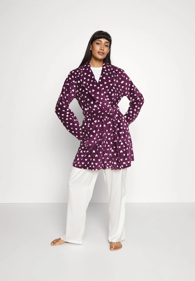 Anna Field Bademantel - Dark Red/beige 2 Anna Field Bademantel - Dark Red/beige – Bild 2