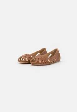 Anna Field LEATHER - Peeptoe Ballerina - Cognac -Anna Field 4312825a282247098d4f7bd34b450c5f