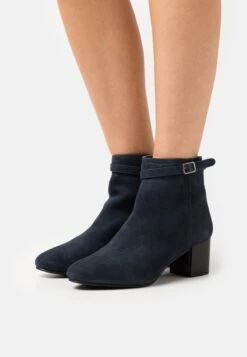 Anna Field LEATHER - Stiefelette - Dark Blue