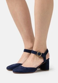 Anna Field LEATHER - Pumps - Dark Blue