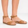 Riemensandalette - Cognac