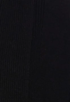 Anna Field RIBBED FOLD COLLAR - Strickjacke - Black -Anna Field 812a2b5b94464dad80bae2fb01fb6482