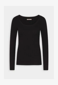 Anna Field BUTTON DETAIL - Strickpullover - Black