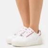 Anna Field LEATHER - Sneaker Low - White/pink