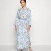 Anna Field FLORAL ROBE - Bademantel - Blue
