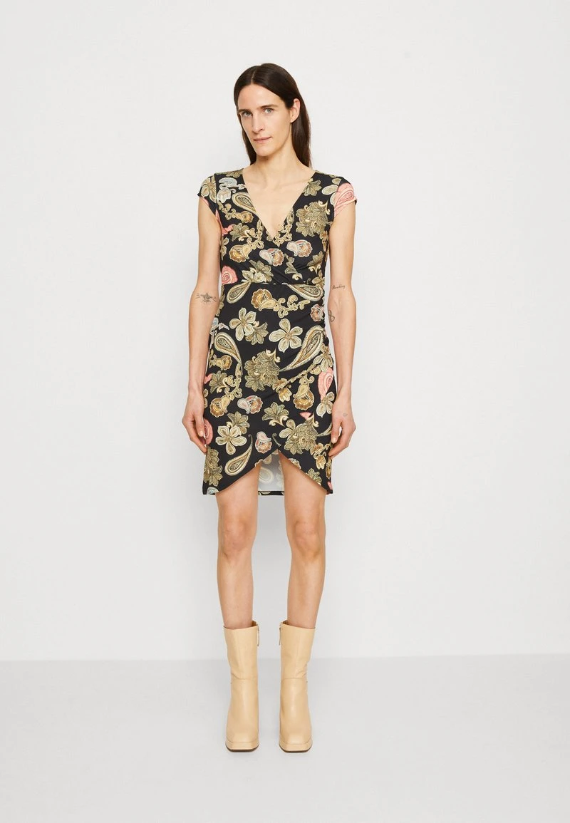 Anna Field Jerseykleid - Black/multi Coloured 1 Anna Field Jerseykleid - Black/multi Coloured