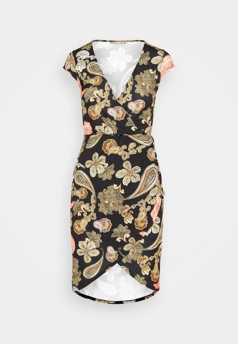 Anna Field Jerseykleid - Black/multi Coloured 5 Anna Field Jerseykleid - Black/multi Coloured – Bild 5