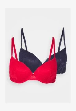 Anna Field 2 PACK - Bügel BH - Blue/red -Anna Field b57be694f5da44abae8792d230ccfc41