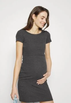 SHORT SLEEVES - Jerseykleid - Mottled Dark Grey 9 SHORT SLEEVES - Jerseykleid - Mottled Dark Grey -Anna Field c43c1acc53fa4f7aba38b9e5cc96a3b1