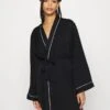Anna Field AMANDA SATIN DRESSING GOWN - Bademantel - Black