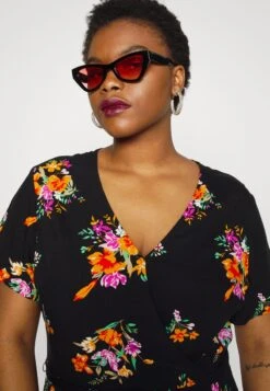 WRAP DRESS HIGH LOW HEM - Freizeitkleid - Black 10 WRAP DRESS HIGH LOW HEM - Freizeitkleid - Black -Anna Field e2c08b40c17b4e388398df3b167883e4